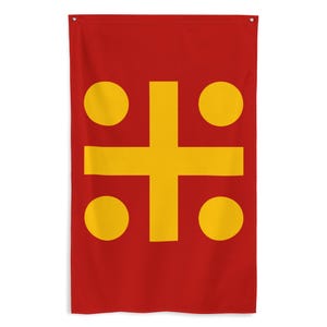 Byzantine Empire Banner - Christian Byzantium Constantinople Gift Eastern Orthodox Christianity History Flag - 87cm x 142cm - 34.5in x 56in