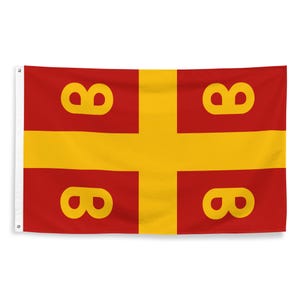 Byzantine Empire Flag - Christian Byzantium Constantinople Gift Eastern Orthodox Christianity History Banner - 87cm x 142cm - 34.5in x 56in