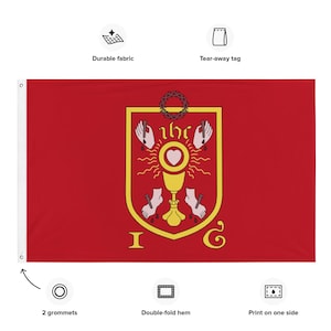 Banner of the Holy Wounds (Pilgrimage of Grace) Flag