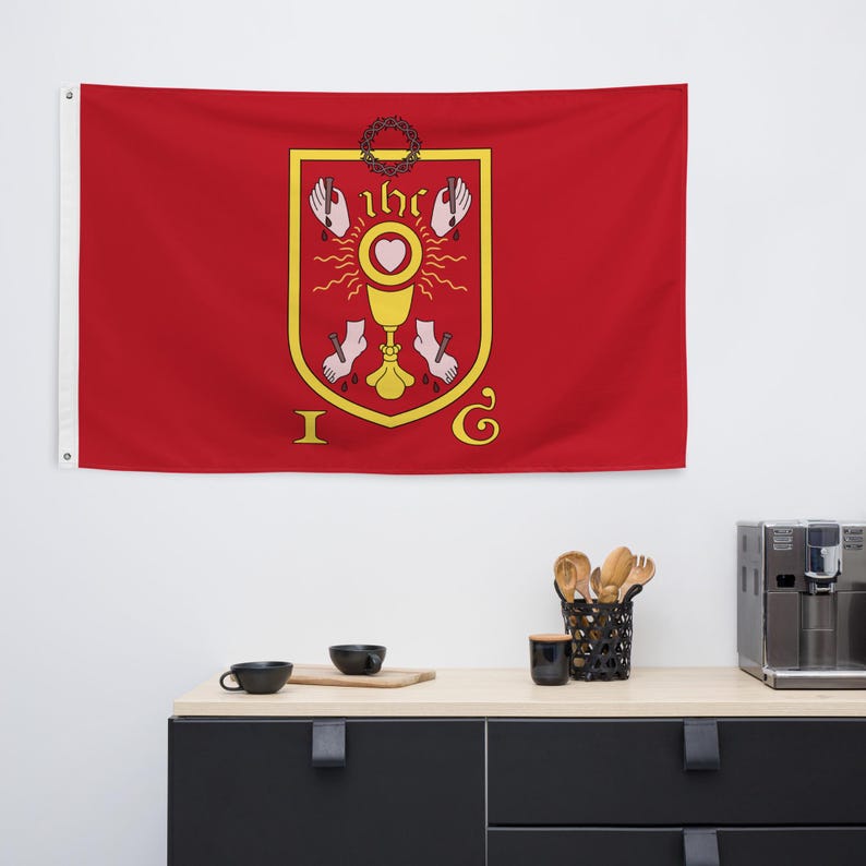 Banner of the Holy Wounds (Pilgrimage of Grace) Flag