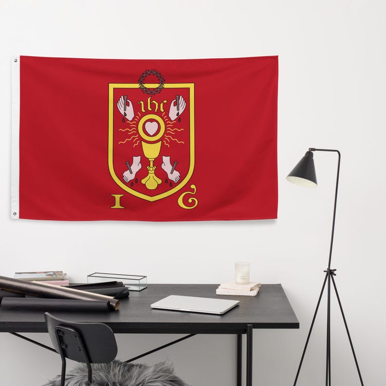 Banner of the Holy Wounds (Pilgrimage of Grace) Flag