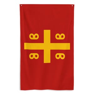 Byzantine Empire Banner - Christian Byzantium Constantinople Gift Eastern Orthodox Christianity History Flag - 87cm x 142cm - 34.5in x 56in