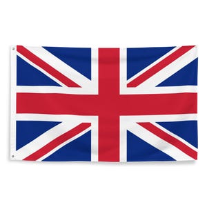 Union Jack Flag - United Kingdom of Great Britain and Northern Ireland Wall Decor Patriotic UK British Gift - 87cm x 142cm - 34.5in x 56in