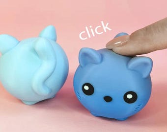 3D-geprint kat clicker fidgetspeeltje - stressverlichting bureauspeelgoed
