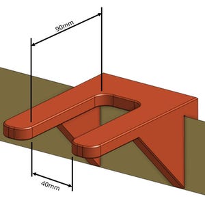 Drill / Driver Holder French Cleat - File for 3D Printing