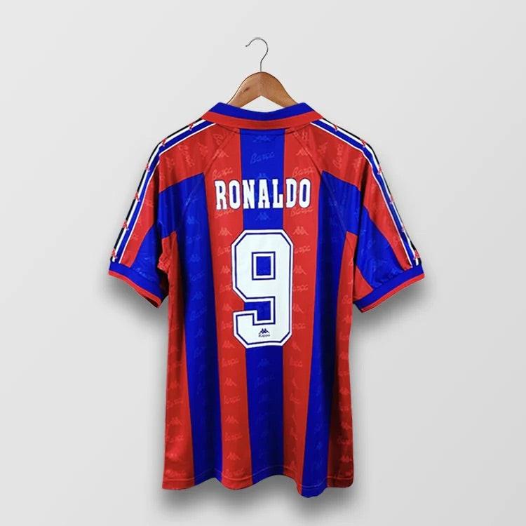 ウェア BARCELONA RONALDO 96-97 FC Barcelona Ronaldo 1996/97 Away Retro Jersey Men's L | eBay