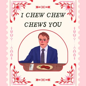 Tarjeta de San Valentín de Hannibal Lecter: tarjeta de amor para una pareja, un amigo o un familiar