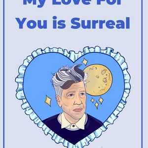 Tarjeta de San Valentín de David Lynch: tarjeta de amor para una pareja, un amigo o un familiar