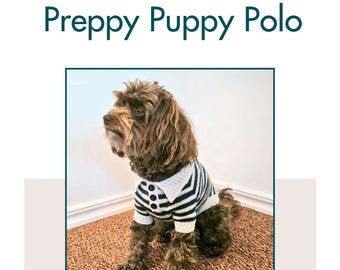 Modello di maglia - Polo per cani. Polo Preppy Puppy. Scarica PDF