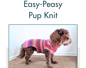 Schema per lavorare a maglia – Maglione per cani. Maglia per cuccioli facile e veloce. Scarica PDF