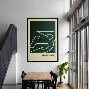Boston Fleet PWHL Minimalist Digital Print
