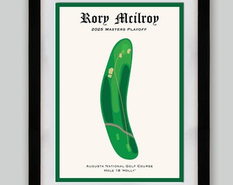 Impression du trou des éliminatoires des Masters 2025 Rory McIlroy