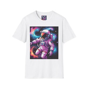 Galactic Space Unisex Softstyle T-Shirt, Celestial Tee, Cosmos Shirt, Astronomy Top, Starry Night Apparel