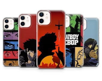 Cowboy Bebop Phone Case Spike Anime for iPhone 16E, Pro, 15, 14, 13, 12, Samsung S25, S23FE, S24FE, A16, Pixel 9Pro, 8A