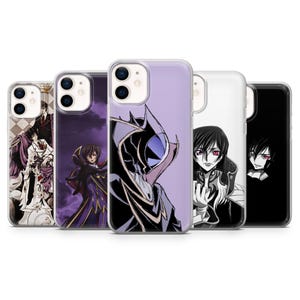 Custodia per telefono Code Geass Zero Anime Cover per iPhone 16E, Pro, 15, 14, 13, 12, Samsung S25, S23FE, S24FE, A16, Pixel 9Pro, 8A