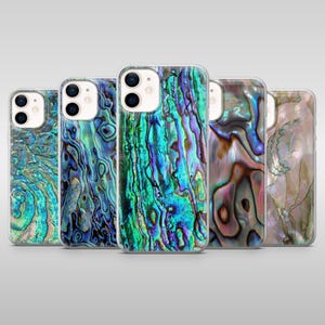 Abalone Shell Case Perle Muschel Cover für iPhone 17Pro 16 15, 14, 13, 12 Samsung S25, S24, S23Fe, S22, A16, A26, A56, Pixel 10, 9Pro