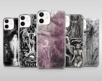 Alt Emo Phone Case Grunge Gothic Angelic Cover for iPhone 17Pro 16 15 14, 13, 12 Samsung S25, S24, S23Fe, S22, A16, A26, A56, Pixel 10, 9Pro