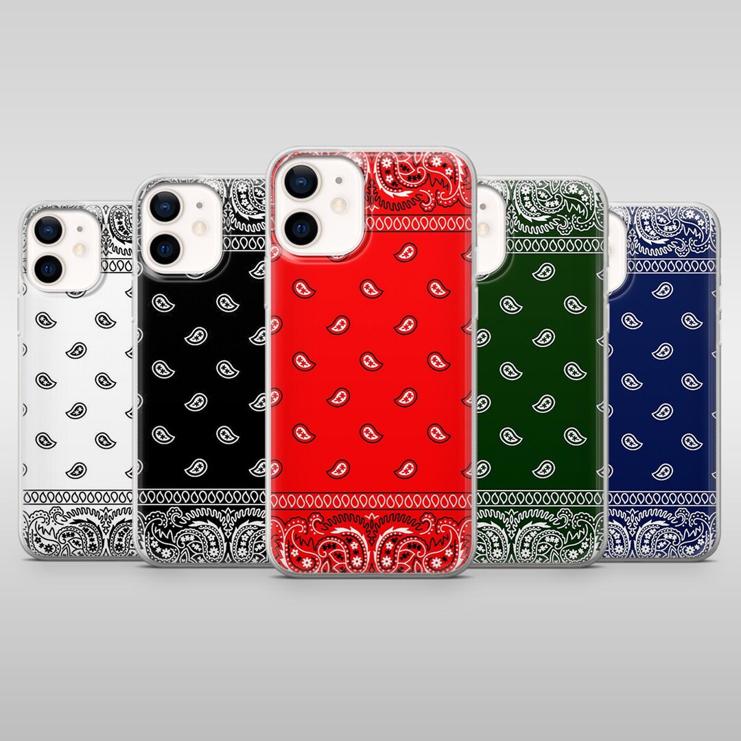Bandana Phone Case Kerchief Paisley Cover for iPhone 17pro, 16, 15, 14