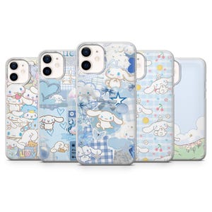 Funda para teléfono Cinnamoroll Kawaii Sanrio para iPhone 16E, Pro, 15, 14, 13, 12, Samsung S25, S23FE, S24FE, A16, Pixel 9Pro, 8A