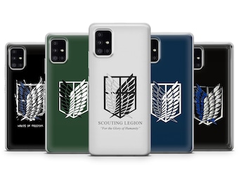 Attack On Titan Phone Case Scouting Legion AOT Cover for iPhone 16E, Pro, 15, 14, 13, 12, Samsung S25, S23FE, S24FE, A16, Pixel 9Pro, 8A