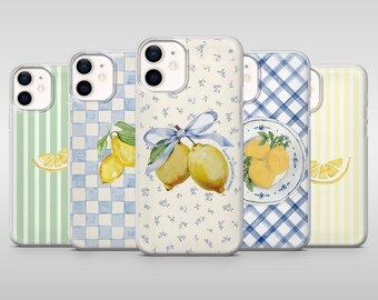 Lemon Phone Case La Dolce Vita Limone Cover for iPhone 18Pro, 17, 16, 15, 14, 13, Samsung S26, S25, S24, S23, A16, A26, A56, Pixel 11, 10