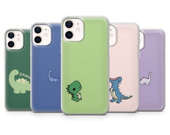 Dinosaur Phone Case Cute Dinosaur Dino Cover for iPhone 16E, Pro, 15, 14, 13, 12, Samsung S25, S23FE, S24FE, A16, Pixel 9Pro, 8A