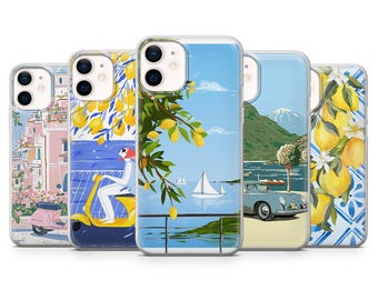 Italy Phone Case Amalfi La Dolce Vita Cover for iPhone 18Pro, 17, 16, 15, 14, 13, Samsung S26, S25, S24, S23, A16, A26, A56, Pixel 11, 10