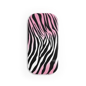 Poignée clipsable pour téléphone à imprimé zèbre | Support de téléphone élégant, Accessoire de prise en main unique, Support de téléphone mignon, Cadeau tech tendance, Téléphone portable à la mode