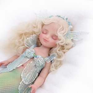 10inch Silicone Mermaid Doll, Full Body Silicone Reborn Merbaby