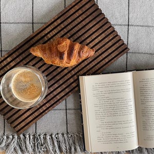 Nordic wooden serving tray, Nordic style wooden tray, valet tray, wooden home decor, wooden organizer, decorative tray, natural wood tray