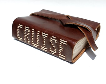 CRUISE - Handmade Leather Travel Journal by Wee Bindery same as made for actor Tom Cruise