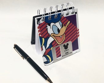 Donald Duck Geek Book - Floppy Disk Notebook Nerd Gift Recycled Upcycled Computer Geek Gift -