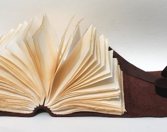 Aged Espresso - Leather Journal or Sketchbook - Handmade