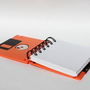 Floppy Disk Notebook Geek Book Recycled Computer Diskette Multi Color image 3