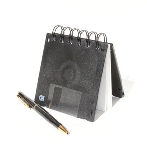 Floppy Disk Notebook Nerd Gift Geek Book Recycled Computer Diskette Black Multi Color image 2