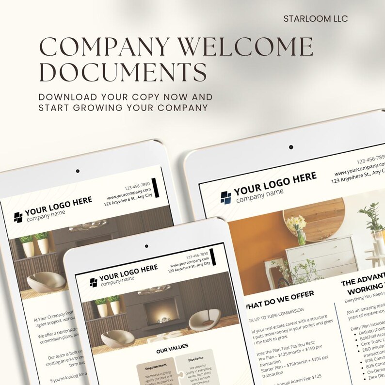 Real Estate Agent Welcome Kit Canva Template – Digital Download - Etsy
