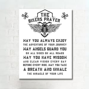 Biker's Prayer Svg, Motorcycle Png, Motorcycle SVG, Bike Rider Png, Bike Lover, Chopper, Motorbike, Biker Prayer Flyer Cricut File Svg & Png