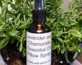 Spray do poduszek z olejkami eterycznymi z lawendy i rumianku