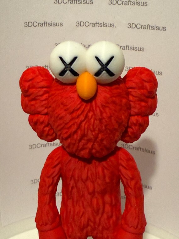 Kaws BFF Inspired Elmo Replica Figure Kaws X Sesame Street