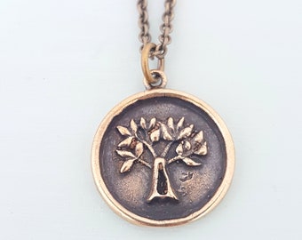 Collier Arbre de Vie, Or Bronze Cadeau Personnalisé Charme Arbre de Vie Pendentif Charme Simple Collier Moderne Gwen Delicious Jewelry Designs