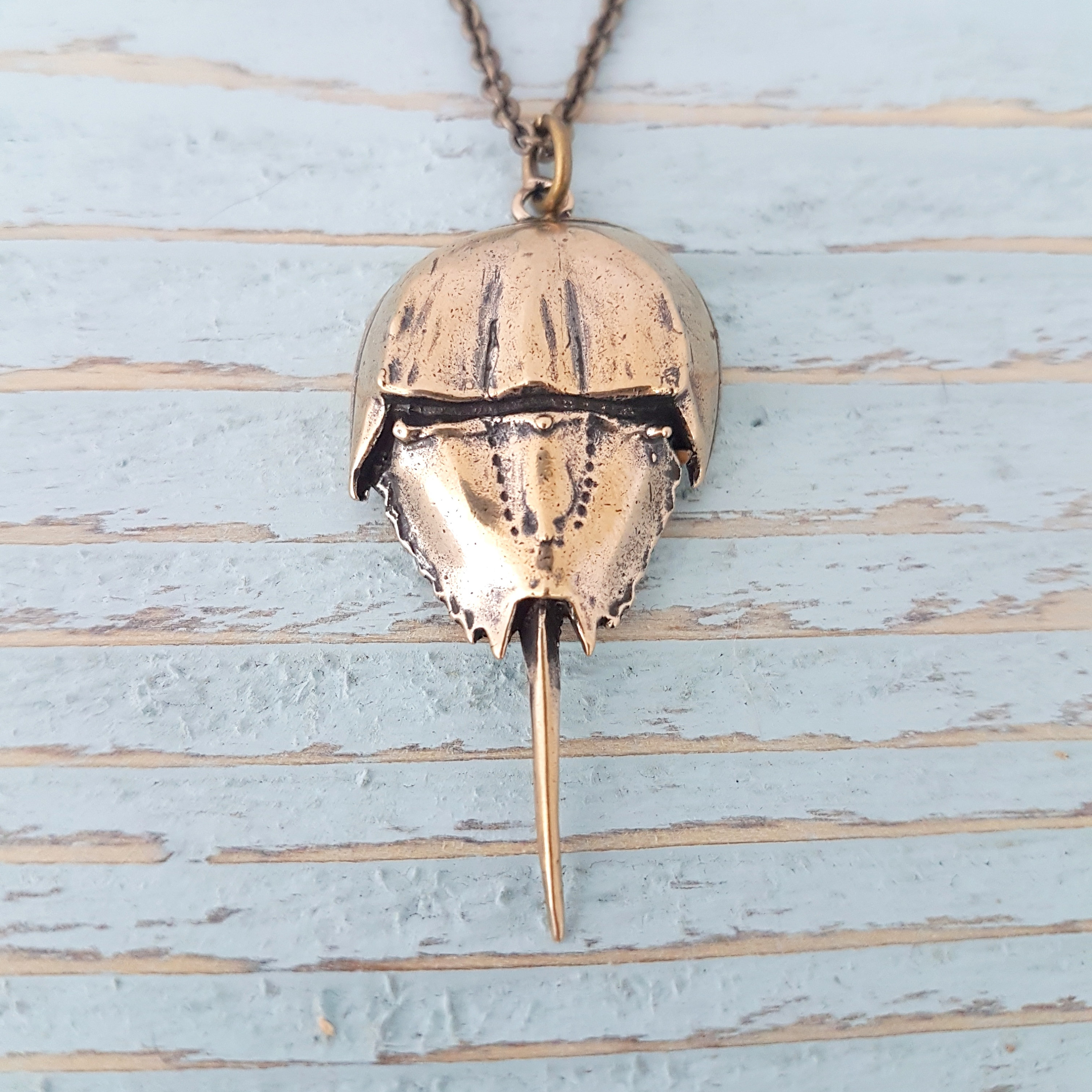 Horseshoe crab necklace deals