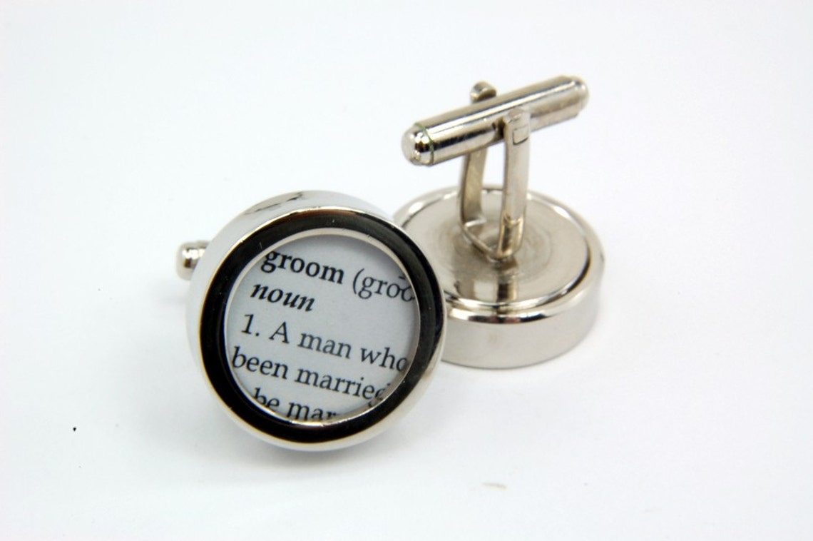Wedding Cufflinks Definition of WEDDING Cuff Links by Gwen Etsy