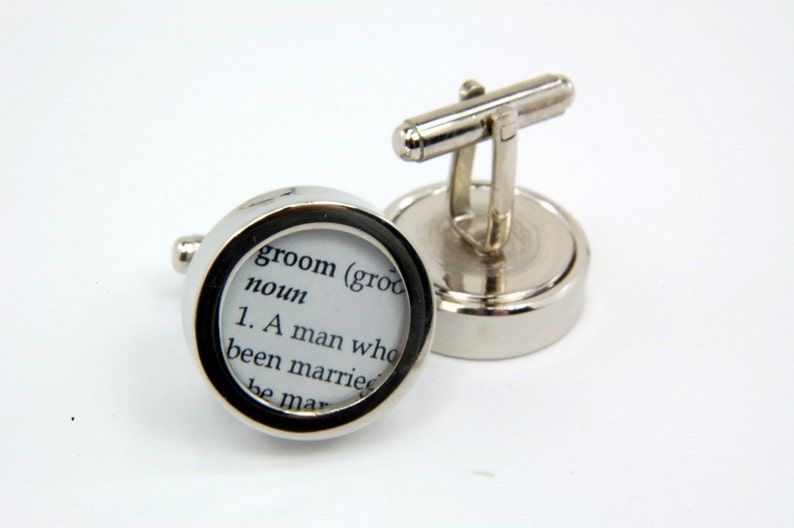 Wedding Cufflinks Definition of WEDDING Cuff Links by Gwen Etsy