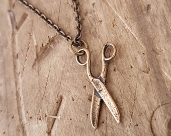 Scissor Necklace, Cosmetologist Gift , Gold Scissor Charm Necklace, Scissor Pendant Necklace, Sewing Gift, Gift for Hair Stylist
