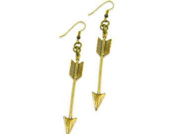 Arrow Earrings - Bronze- Gwen Delicious Jewelry Designs