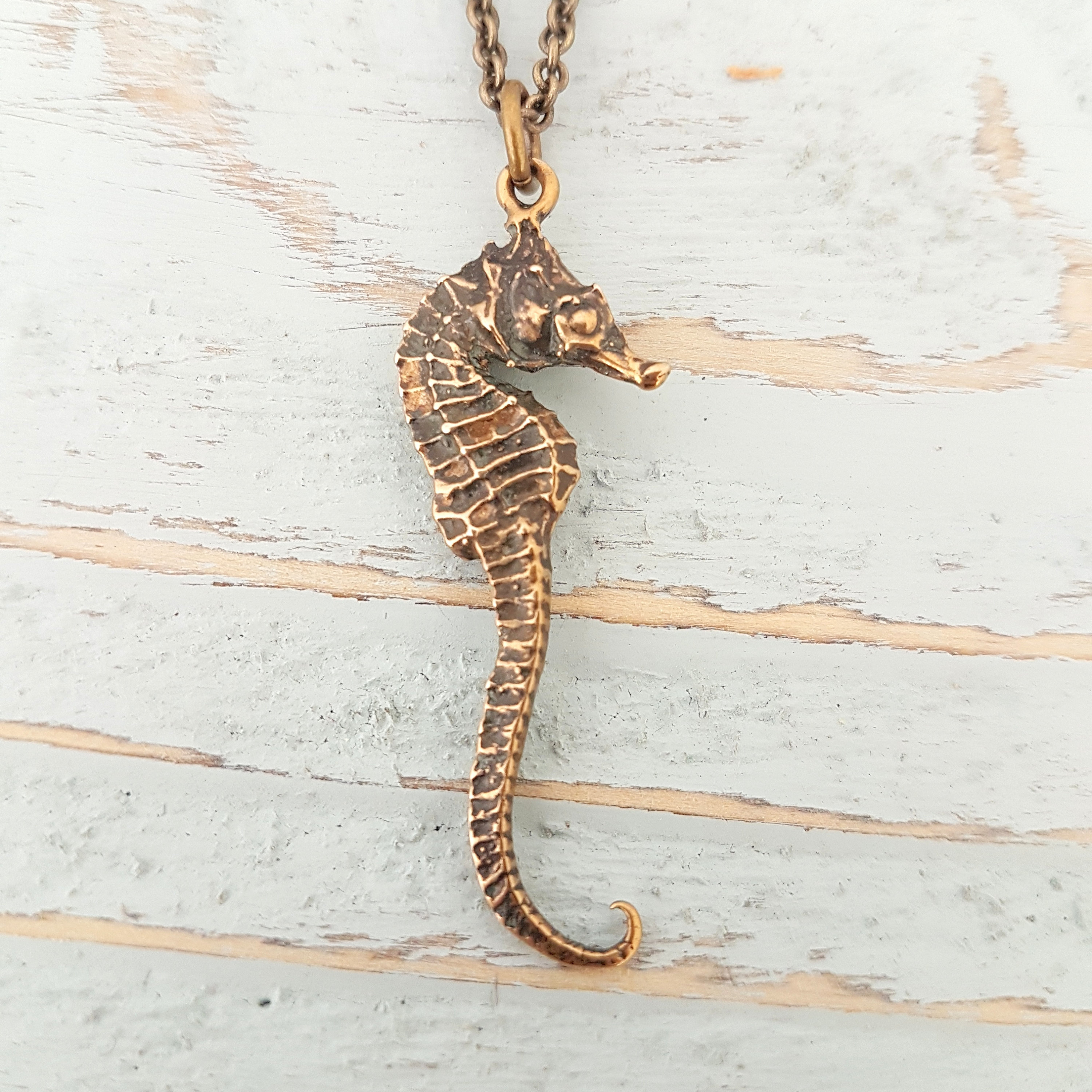 Gold Sea Horse Necklace Sea Horse Jewelry Seahorse Etsy