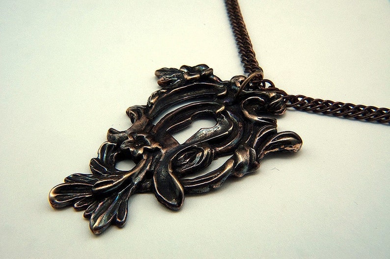 victorian key pendant necklace