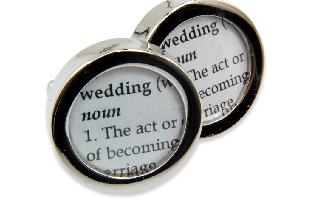 Wedding Cufflinks Definition of WEDDING Cuff Links by Gwen Etsy