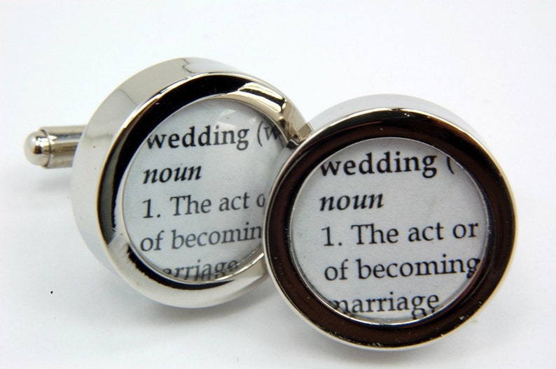 Wedding Cufflinks Definition of WEDDING Cuff links by Etsy