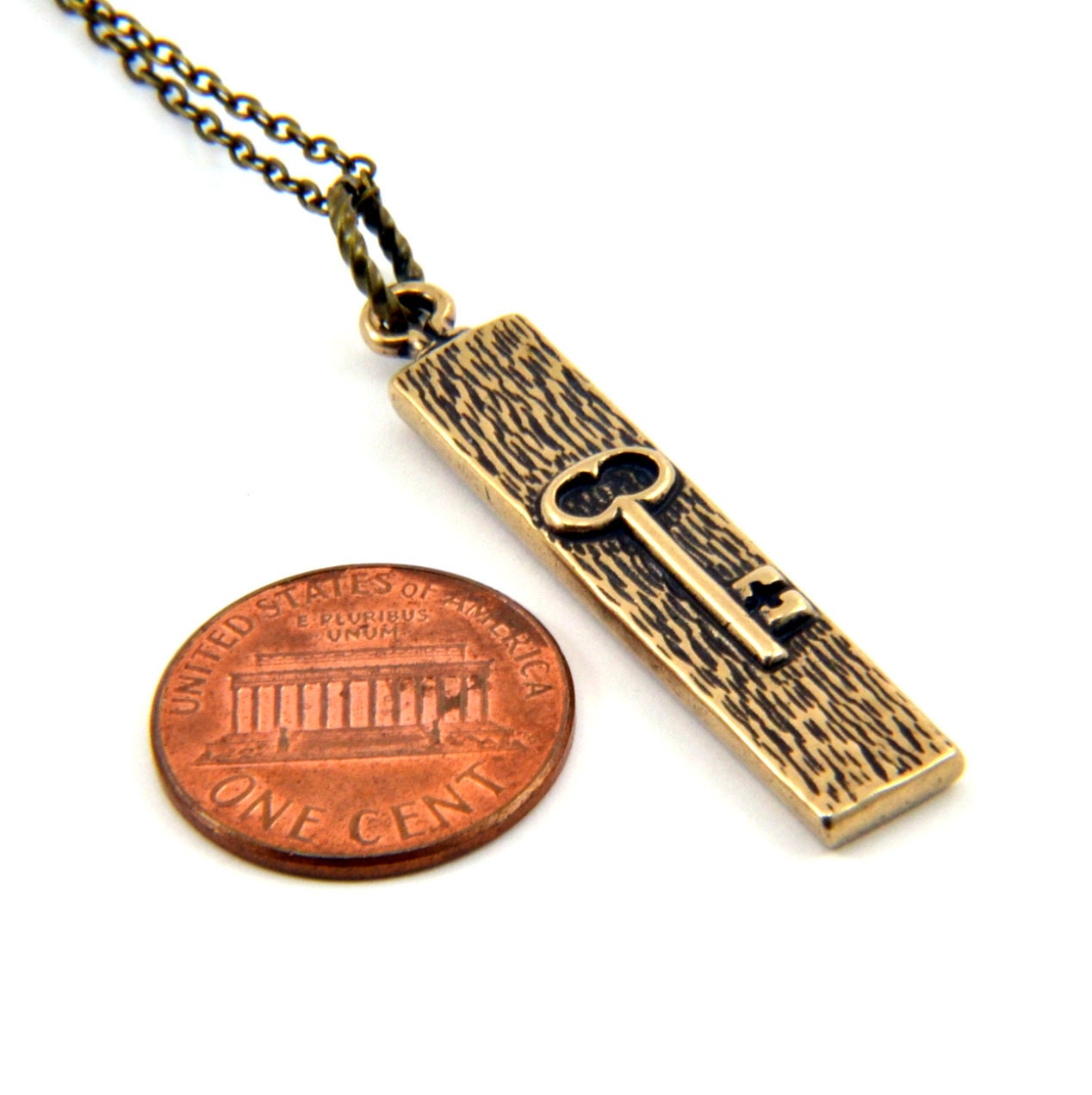 Skeleton Key Necklace Etsy